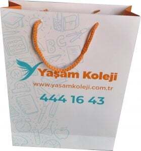 fuar için orta boy karton çanta 25*35*8 cm A4 Karton çanta