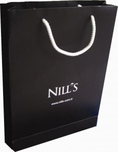 nills siyah mat karton çanta