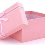 Pembe hediyelik mukavva karton kutu